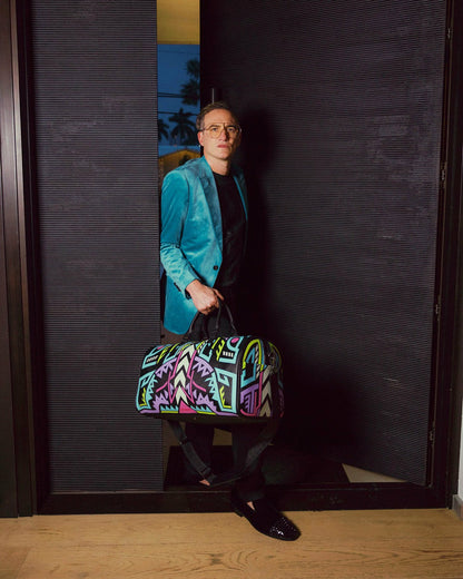 Sprayground - A.I. PATH TO THE FUTURE III DUFFLE - SANDFLOWER COLLAB (GLOW IN THE DA
