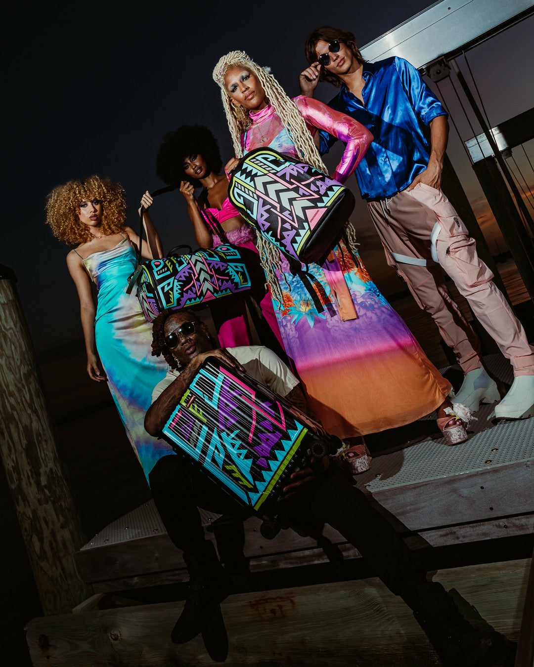 Sprayground - A.I. PATH TO THE FUTURE III BACKPACK - SANDFLOWER COLLAB (GLOW IN THE