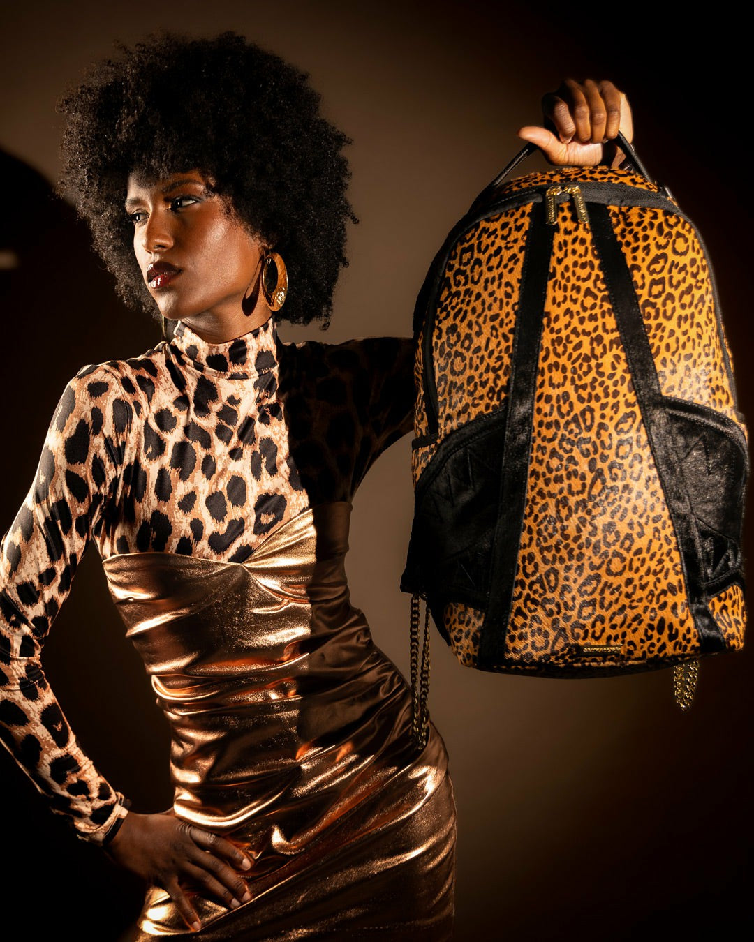 Sprayground - AFRICAN INTELLIGENCE 9 COURAGE LIVES ON BACKPACK - SANDFLOWER COLLAB