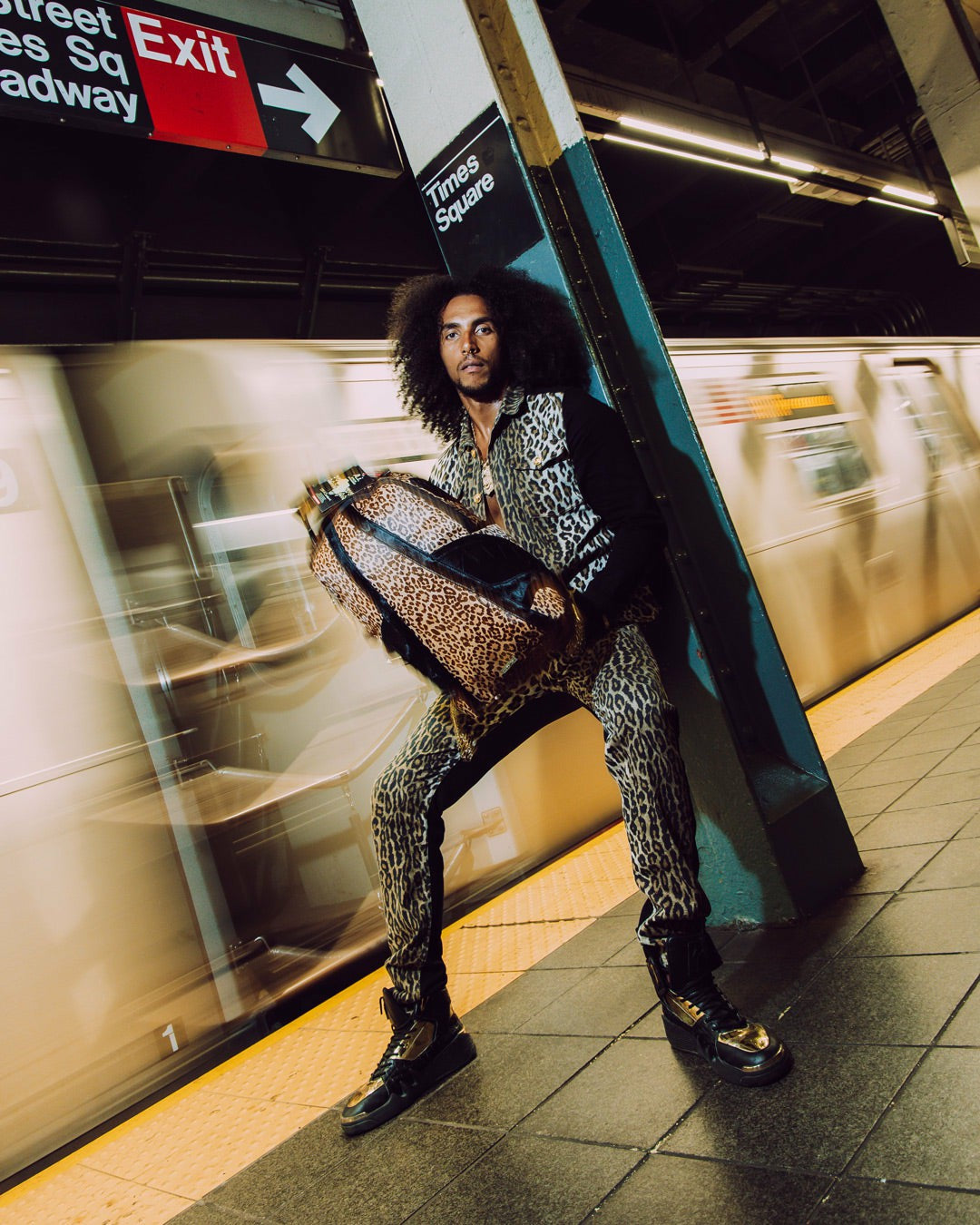 Sprayground - AFRICAN INTELLIGENCE 9 COURAGE LIVES ON BACKPACK - SANDFLOWER COLLAB