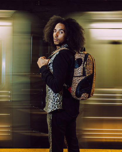 Sprayground - AFRICAN INTELLIGENCE 9 COURAGE LIVES ON BACKPACK - SANDFLOWER COLLAB