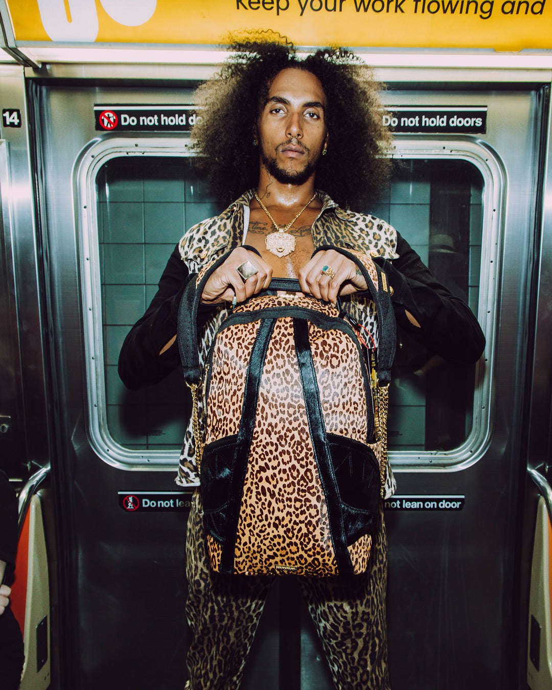 Sprayground - AFRICAN INTELLIGENCE 9 COURAGE LIVES ON BACKPACK - SANDFLOWER COLLAB
