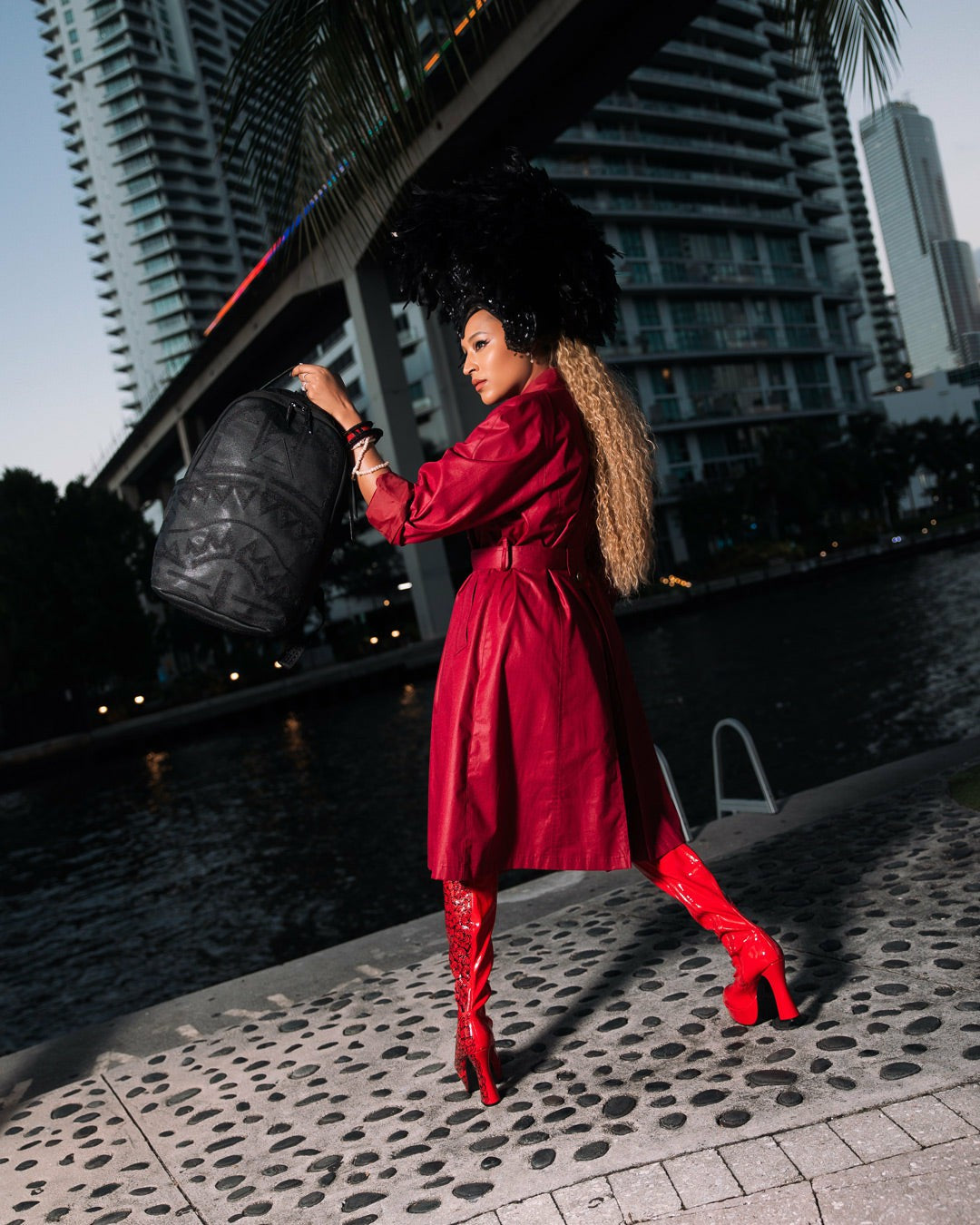 Sprayground - AFRICAN INTELLIGENCE 9 APEX GENIUS BACKPACK - SANDFLOWER COLLAB
