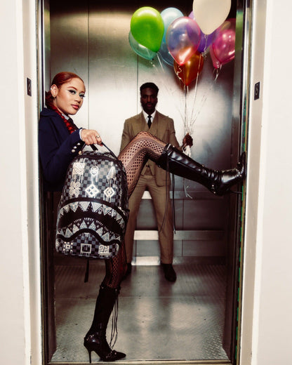 Sprayground - AFRICAN INTELLIGENCE 9 POWER GLYPHICS BACKPACK - SANDFLOWER COLLAB