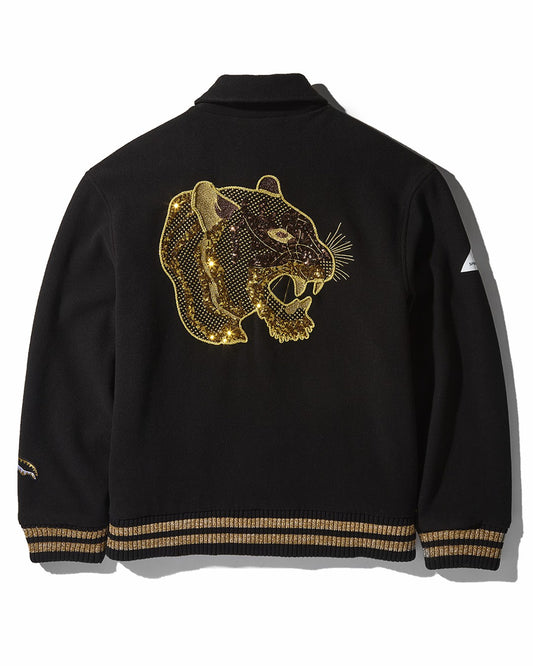 Sprayground - A.I.9 AFRICAN INTELLIGENCE GUILDED LEOPARD - SANDFLOWER COLLAB VARSITY