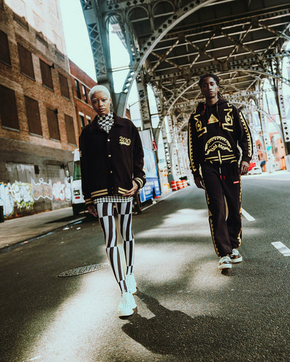 Sprayground - A.I.9 AFRICAN INTELLIGENCE GUILDED LEOPARD - SANDFLOWER COLLAB VARSITY