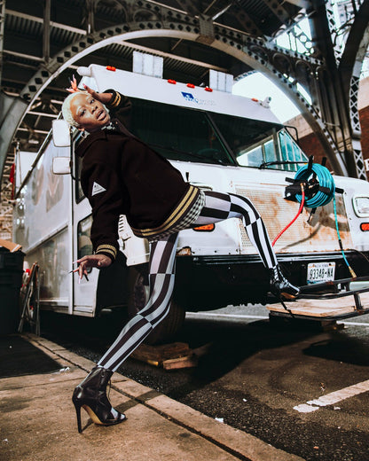 Sprayground - A.I.9 AFRICAN INTELLIGENCE GUILDED LEOPARD - SANDFLOWER COLLAB VARSITY