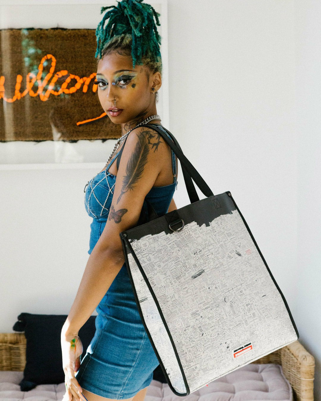 Sprayground - OFFICIAL BASQUIAT PEGASUS 1987 LOFT TOTE