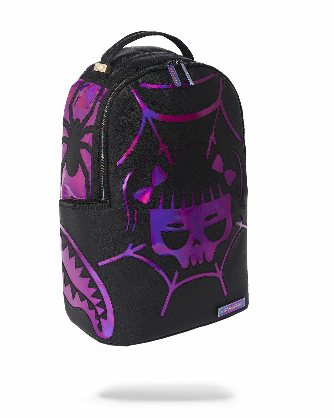 Sprayground - CAZZU IRIDESCENT CUT & SEW SPIDER SKULL SHARK BACKPACK (DLXV)