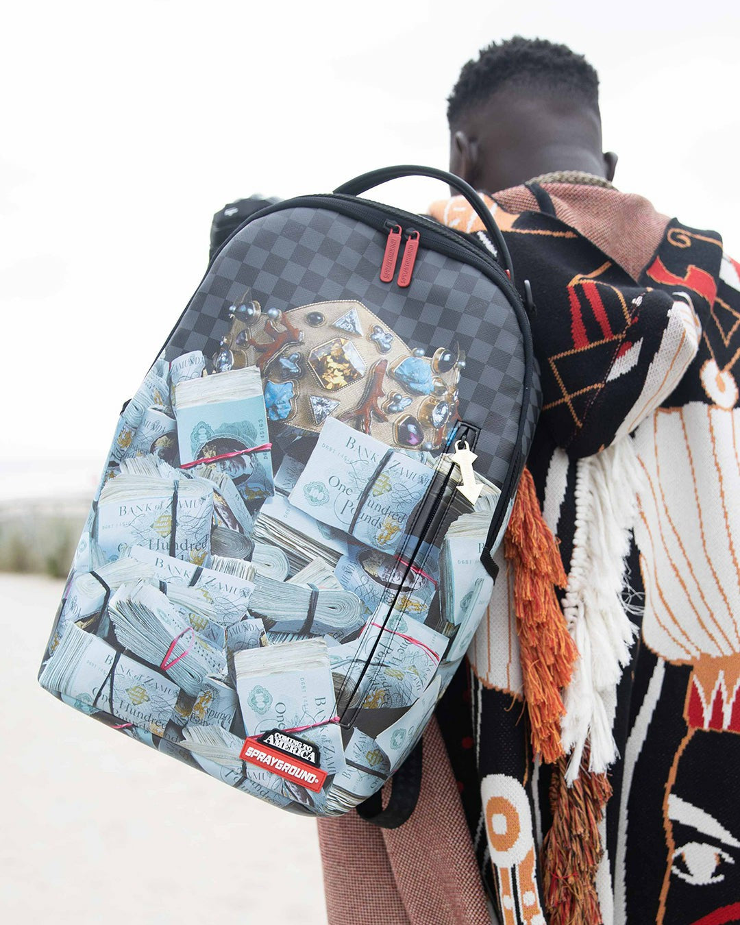 Sprayground - BANK STACKS OF ZAMUNDA COMING 2 AMERICA BACKPACK