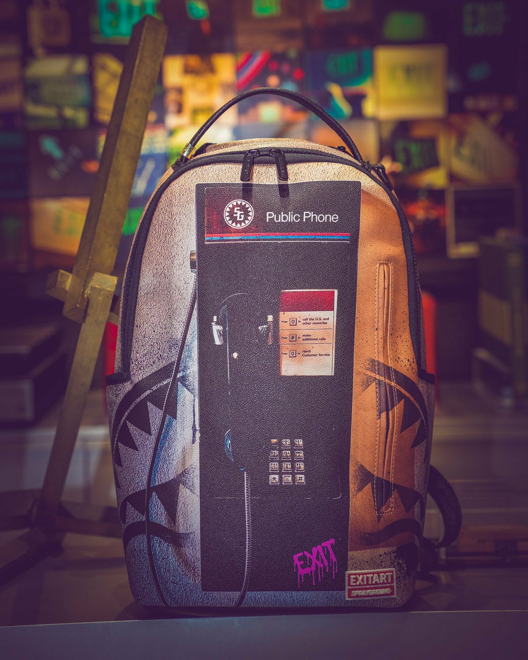 Sprayground - EXIT NYC PAYPHONE BACKPACK