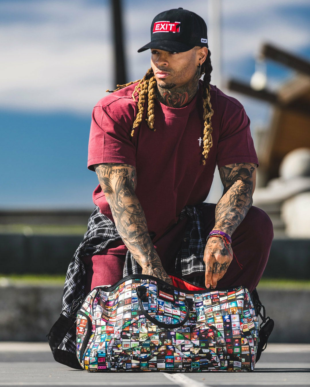 Sprayground - EXIT ART COLLAB DUFFLE