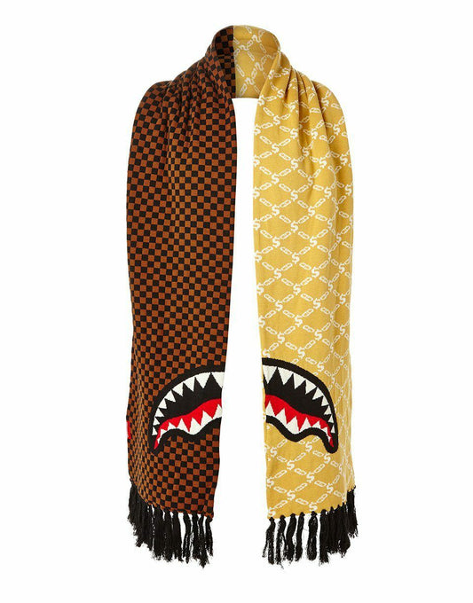 Sprayground - SPLIT CHECKERED SHARK SCARF