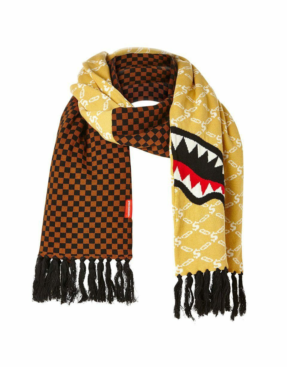 Sprayground - SPLIT CHECKERED SHARK SCARF