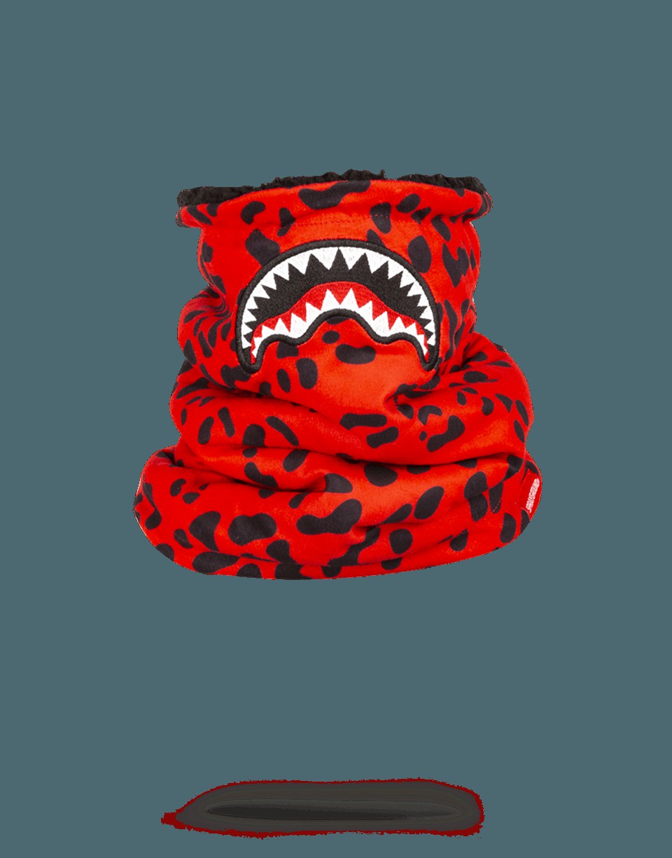 Sprayground - RED LEOPARD NECK WARMER