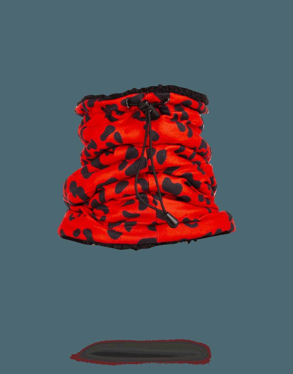 Sprayground - RED LEOPARD NECK WARMER