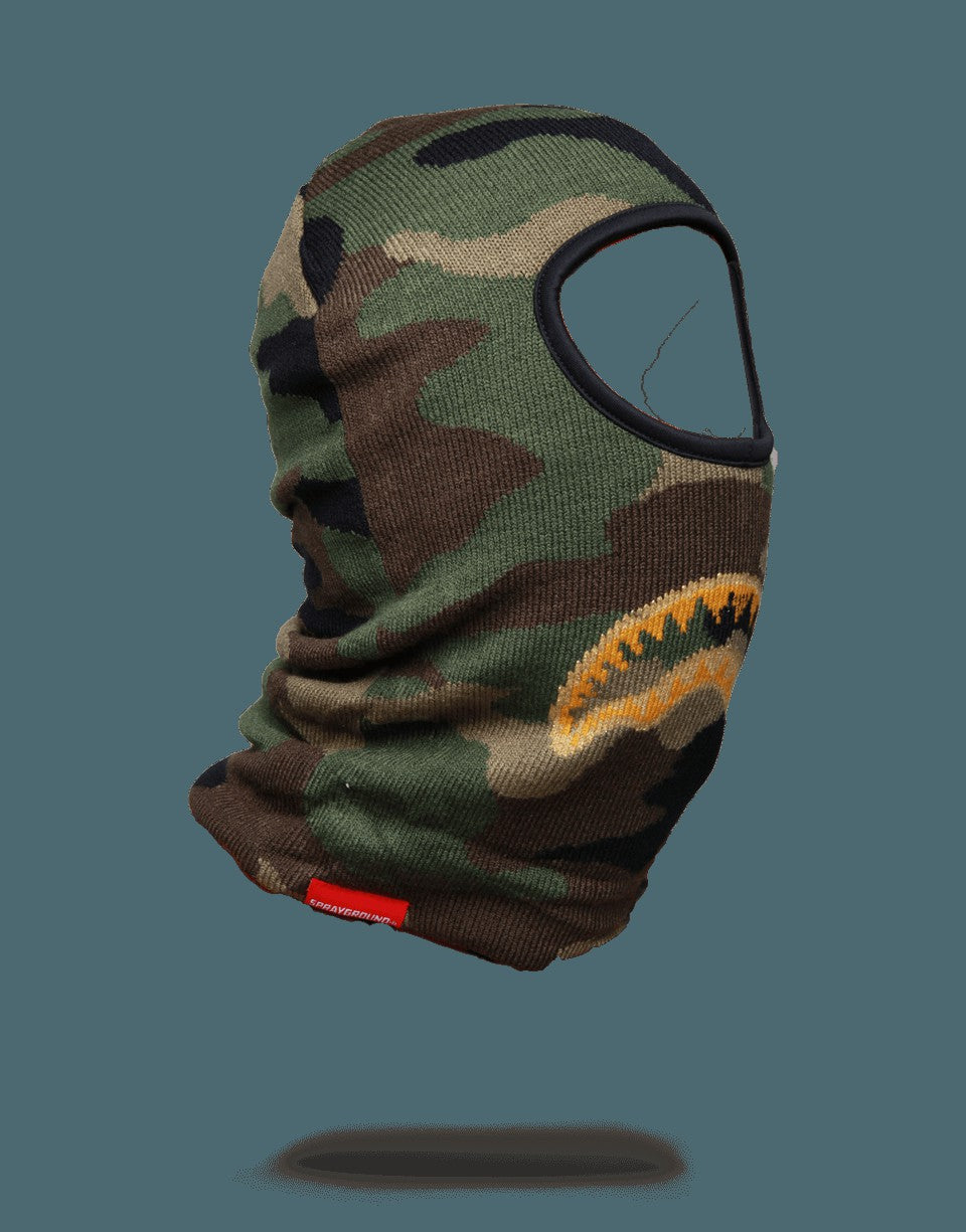 Sprayground - GOLD KNIT SHARK MOUTH SKI MASK