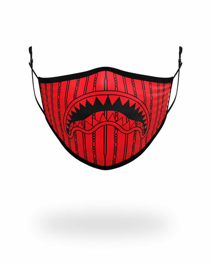 Sprayground - ADULT REVERSE SHARKS IN PARIS (RED) FORM FITTING FACE MASK