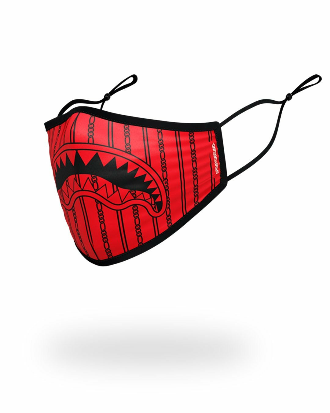 Sprayground - ADULT REVERSE SHARKS IN PARIS (RED) FORM FITTING FACE MASK