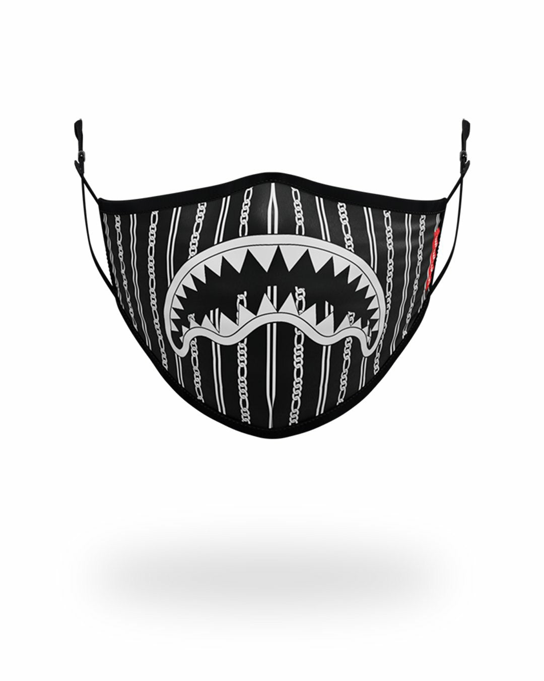 Sprayground - ADULT REVERSE SHARKS IN PARIS (BLACK) FORM FITTING FACE MASK