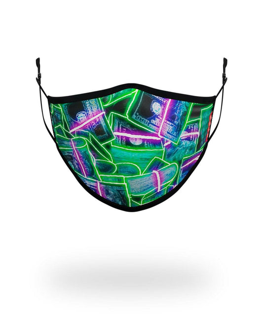 Sprayground - ADULT NEON MONEY FORM FITTING FACE MASK