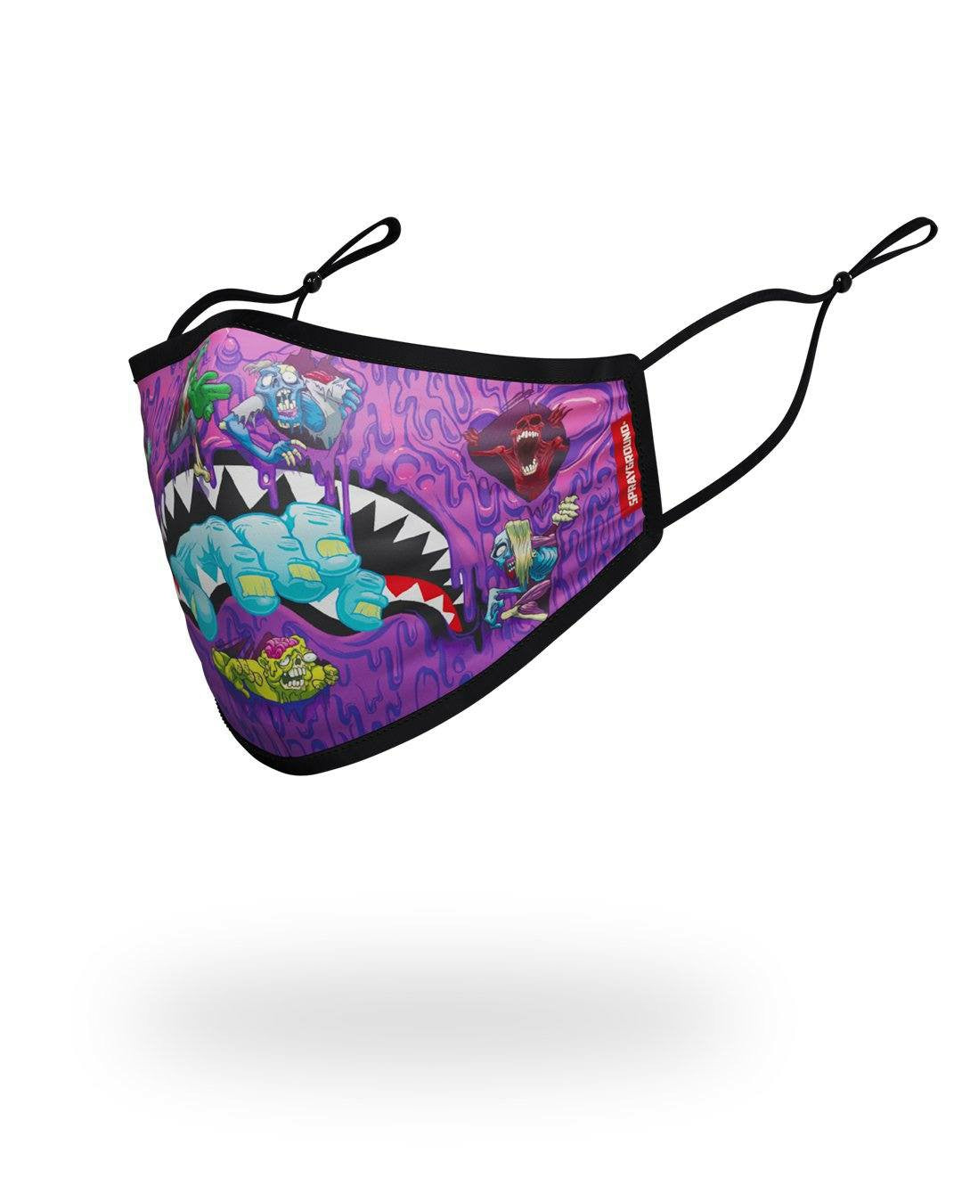 Sprayground - ADULT ZOMBIE SHARK FORM FITTING FACE MASK