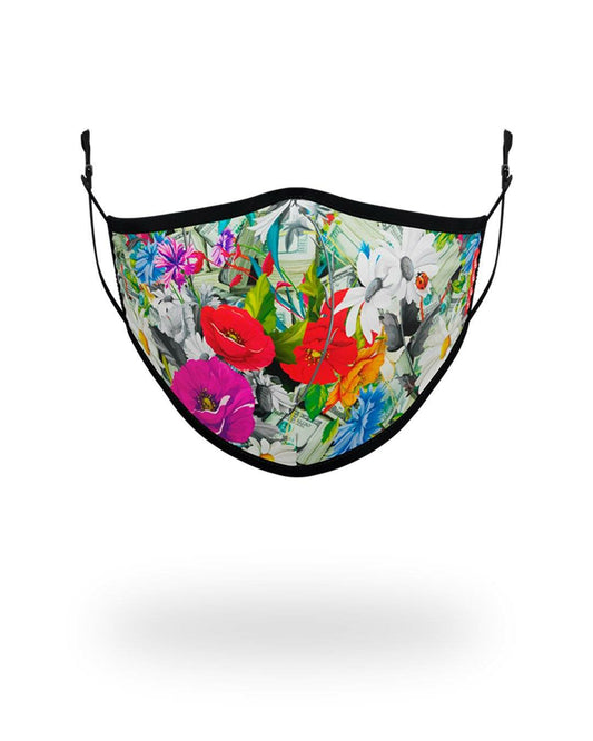 Sprayground - ADULT FLORAL MONEY FORM FITTING FACE MASK