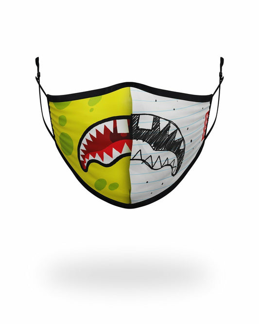 Sprayground - ADULT DOODLEBOB SPLIT SHARK FORM FITTING FACE-COVERING
