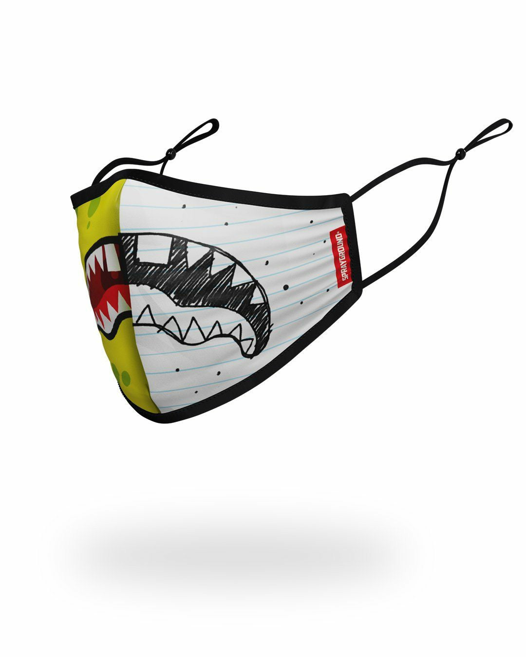 Sprayground - ADULT DOODLEBOB SPLIT SHARK FORM FITTING FACE-COVERING