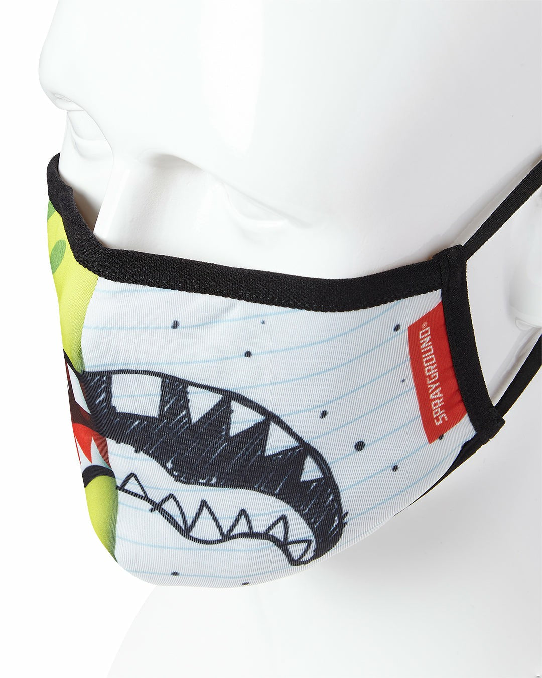 Sprayground - ADULT DOODLEBOB SPLIT SHARK FORM FITTING FACE-COVERING