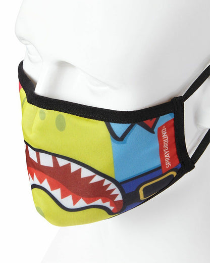 Sprayground - ADULT SPONGEBOB OG SHARK FORM FITTING FACE-COVERING