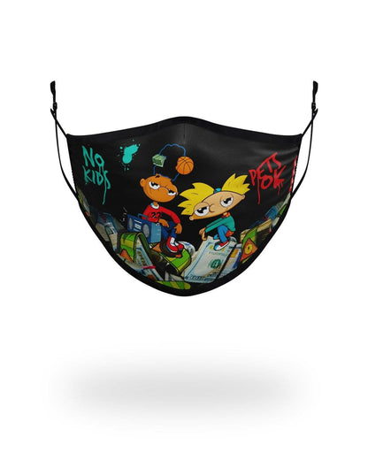 Sprayground - ADULT HEY ARNOLD MONEY STACKS FORM FITTING FACE-COVERING