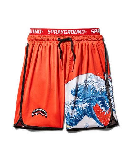 Sprayground - JAPAN WAVE CORTO SWIM TRUNKS (RED)
