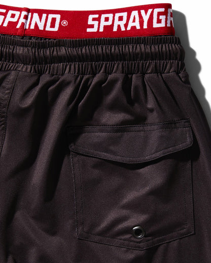 Sprayground - PATCH ALL-IN CORTO SWIM TRUNKS (BLACK)