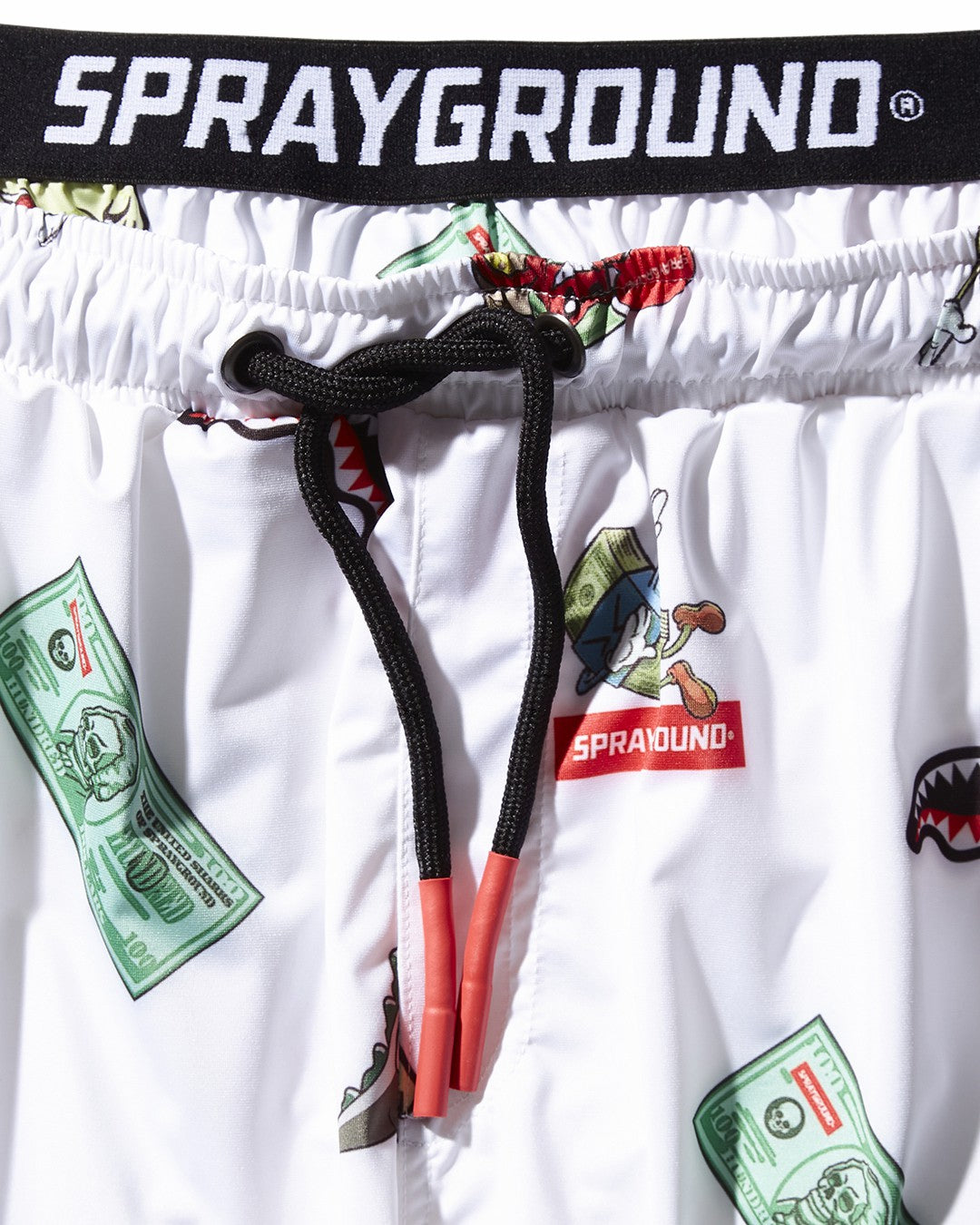 Sprayground - PATCH ALL-IN CORTO SWIM TRUNKS (WHITE)