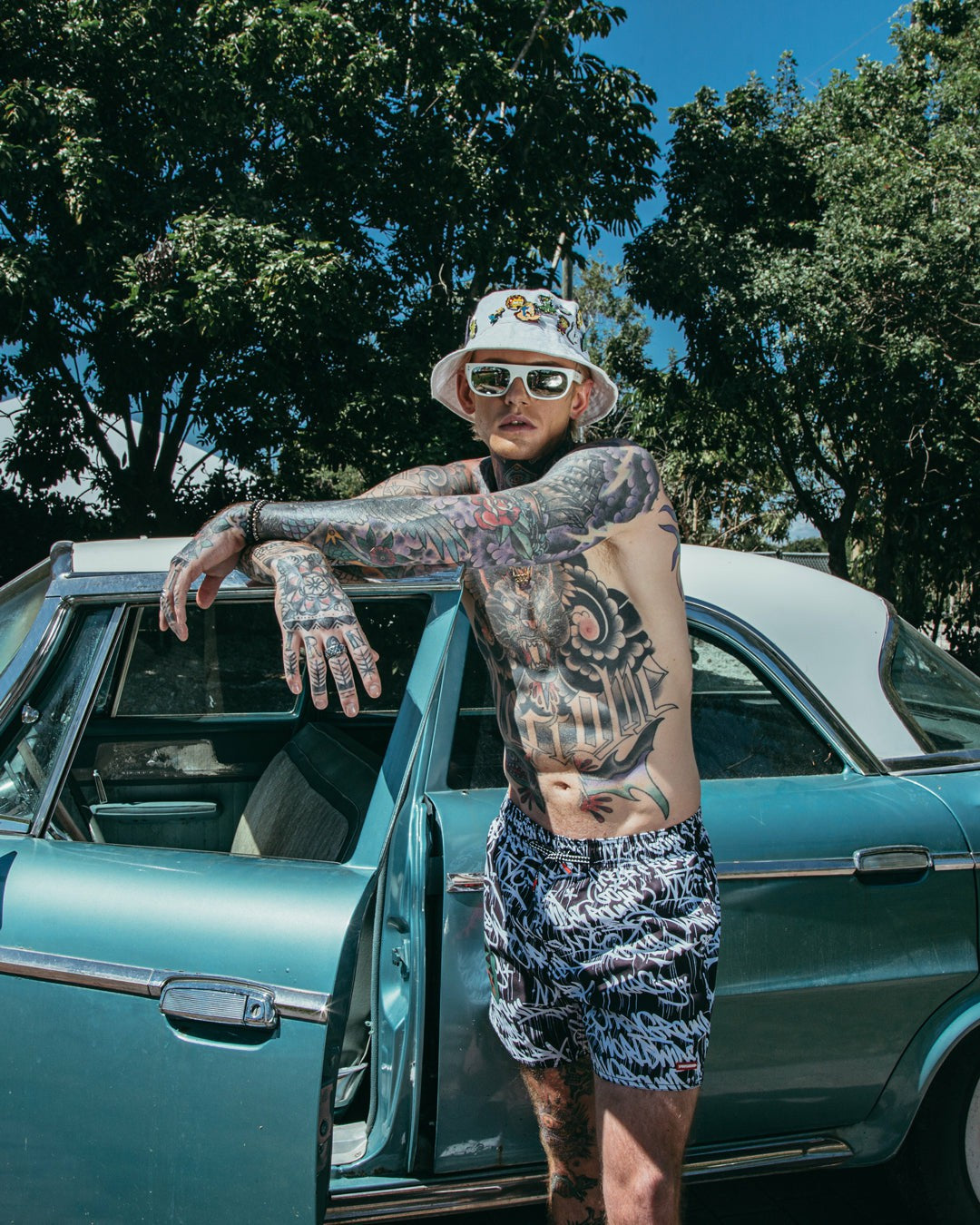 Sprayground - SCRIBBLE SHARK SHOTO SWIM TRUNKS
