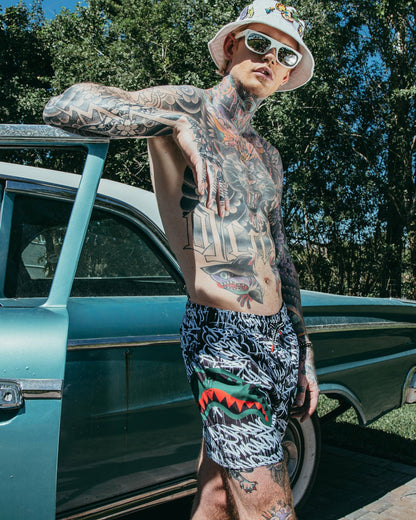 Sprayground - SCRIBBLE SHARK SHOTO SWIM TRUNKS