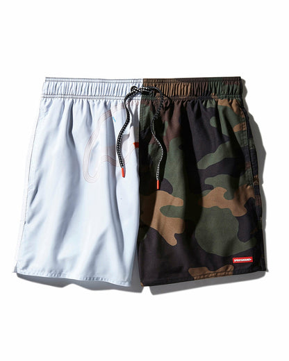 Sprayground - SPLIT BITE CAMO SHOTO SWIM TRUNKS