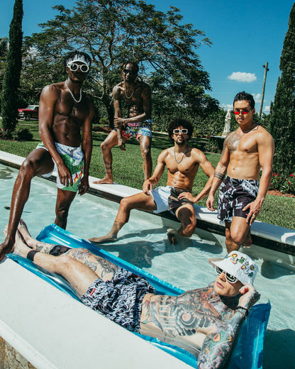 Sprayground - SPLIT BITE CAMO SHOTO SWIM TRUNKS