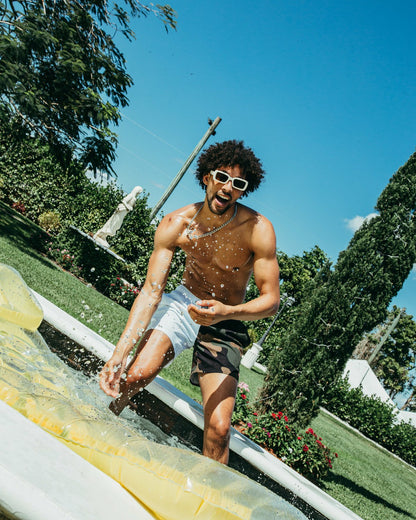 Sprayground - SPLIT BITE CAMO SHOTO SWIM TRUNKS