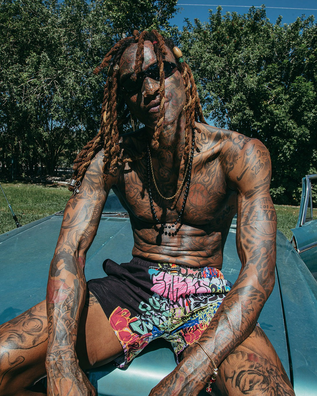 Sprayground - HALF GRAFF SHOTO SWIM TRUNKS