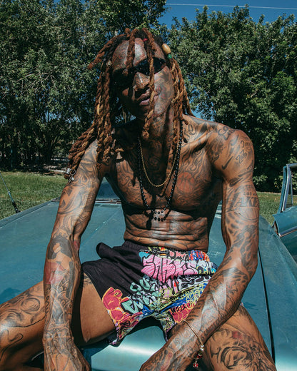 Sprayground - HALF GRAFF SHOTO SWIM TRUNKS