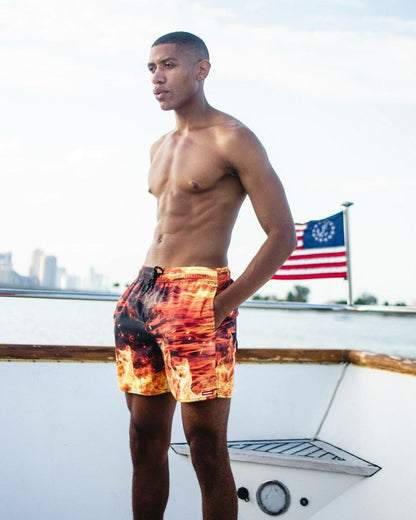 Sprayground - CAMO FIRE SHOTO SWIM TRUNKS