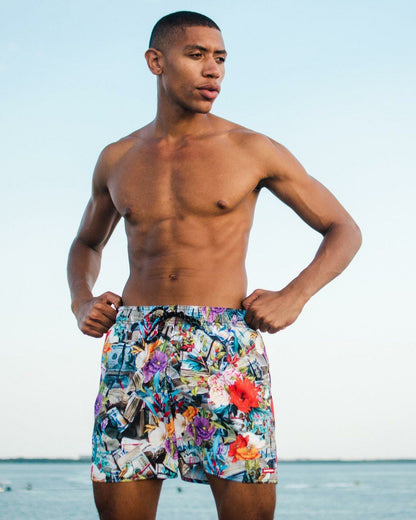 Sprayground - FLORAL MONEY SHOTO SWIM TRUNKS