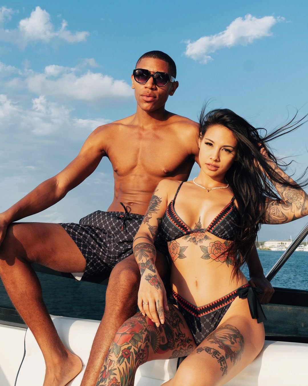 Sprayground - MIDNIGHT MONEY PATTERN SHOTO SWIM TRUNKS
