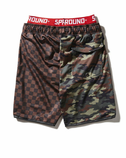 Sprayground - KIDS CHECKS & CAMO SWIM TRUNKS