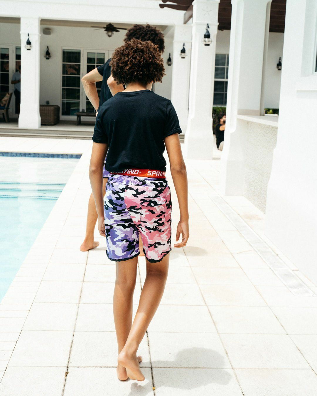 Sprayground - KIDS SPLIT CAMO SWIM TRUNKS