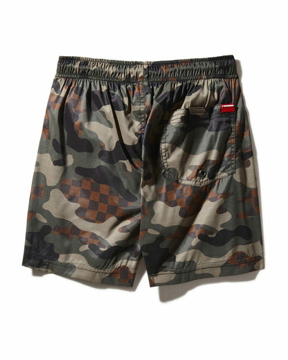 Sprayground - KIDS CAMO CHECKERED SWIM TRUNKS