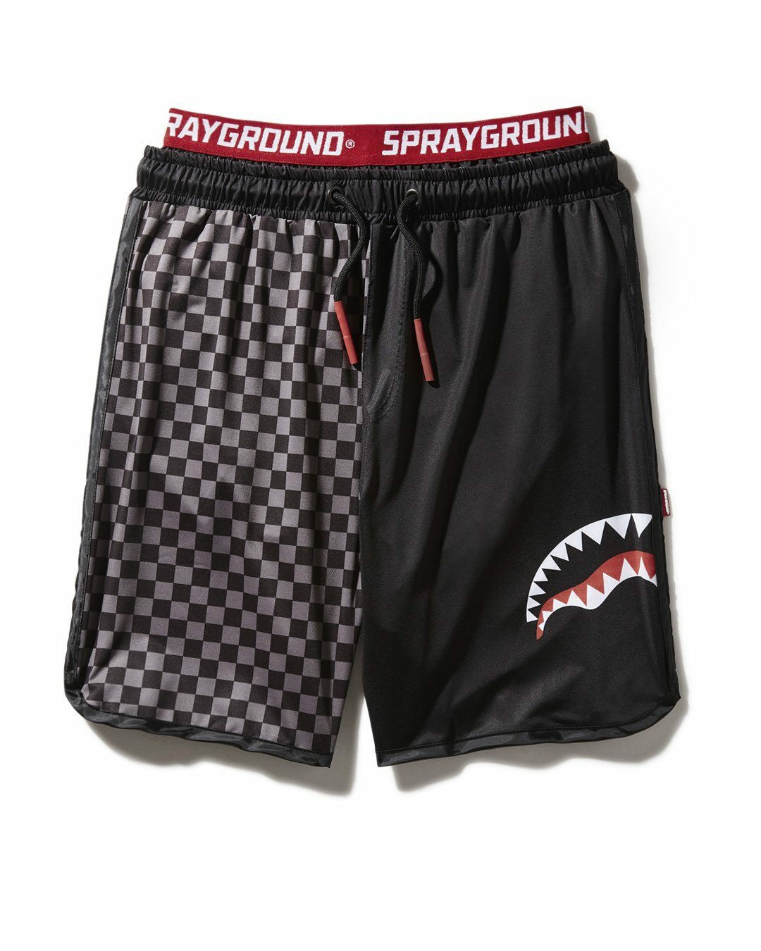 Sprayground - GREY CHECKERED SPLIT CORTO SWIM TRUNKS