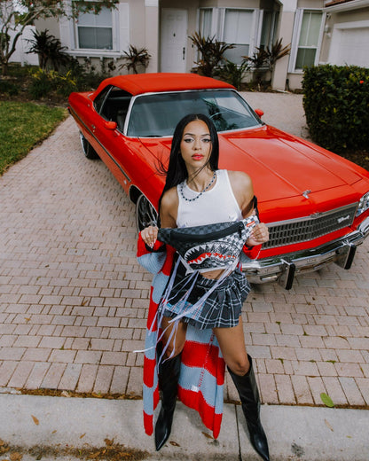 Sprayground - SCRIBBLE DRIBBLE CHECK SAVVY CROSSBODY